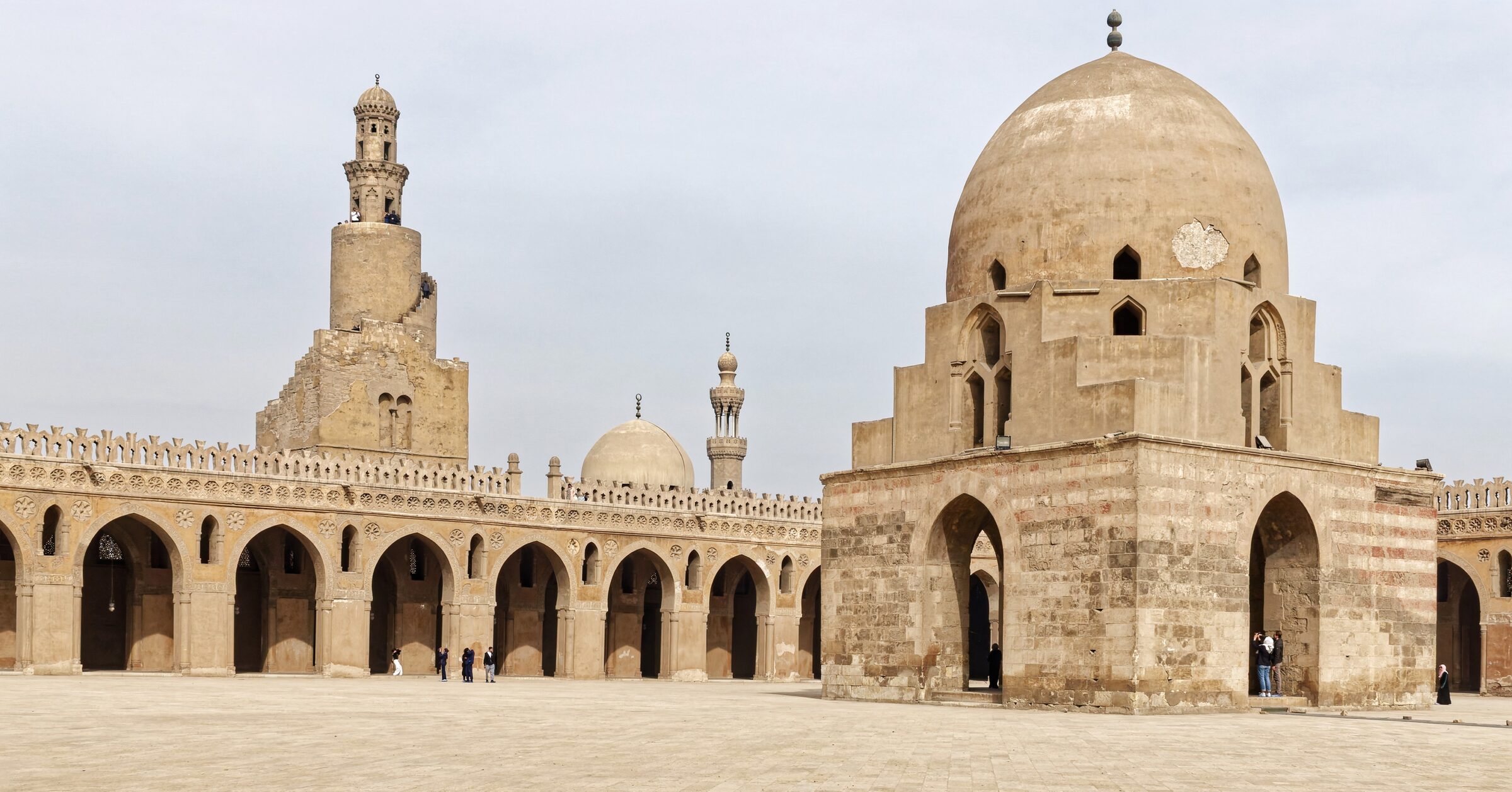 The arcaded courtyard of the Mosque of Ibn Tulun