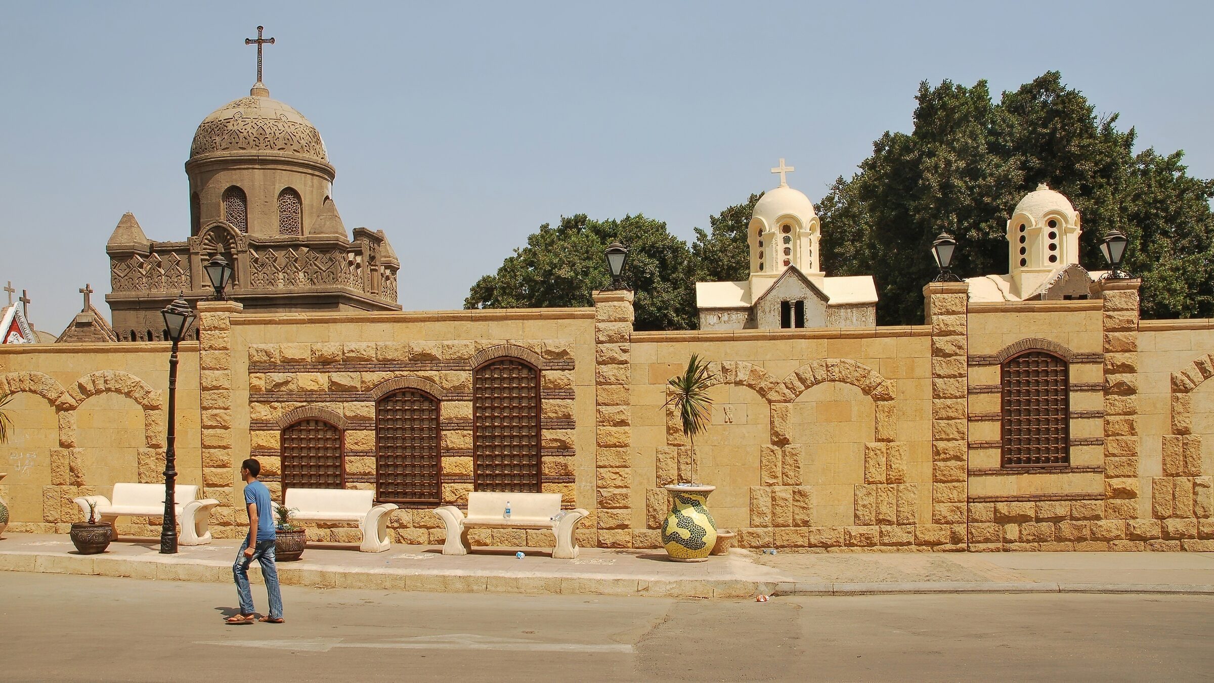 A quiet lane in the Coptic quarter of Cairo