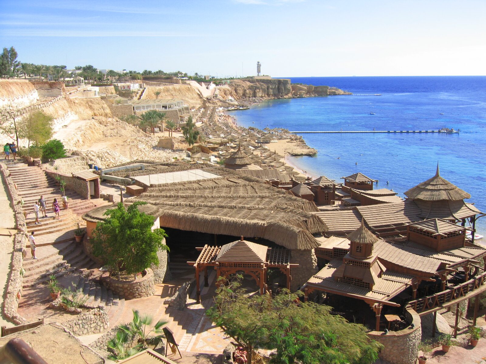 A quiet Red Sea coastline near Sharm el-Sheikh