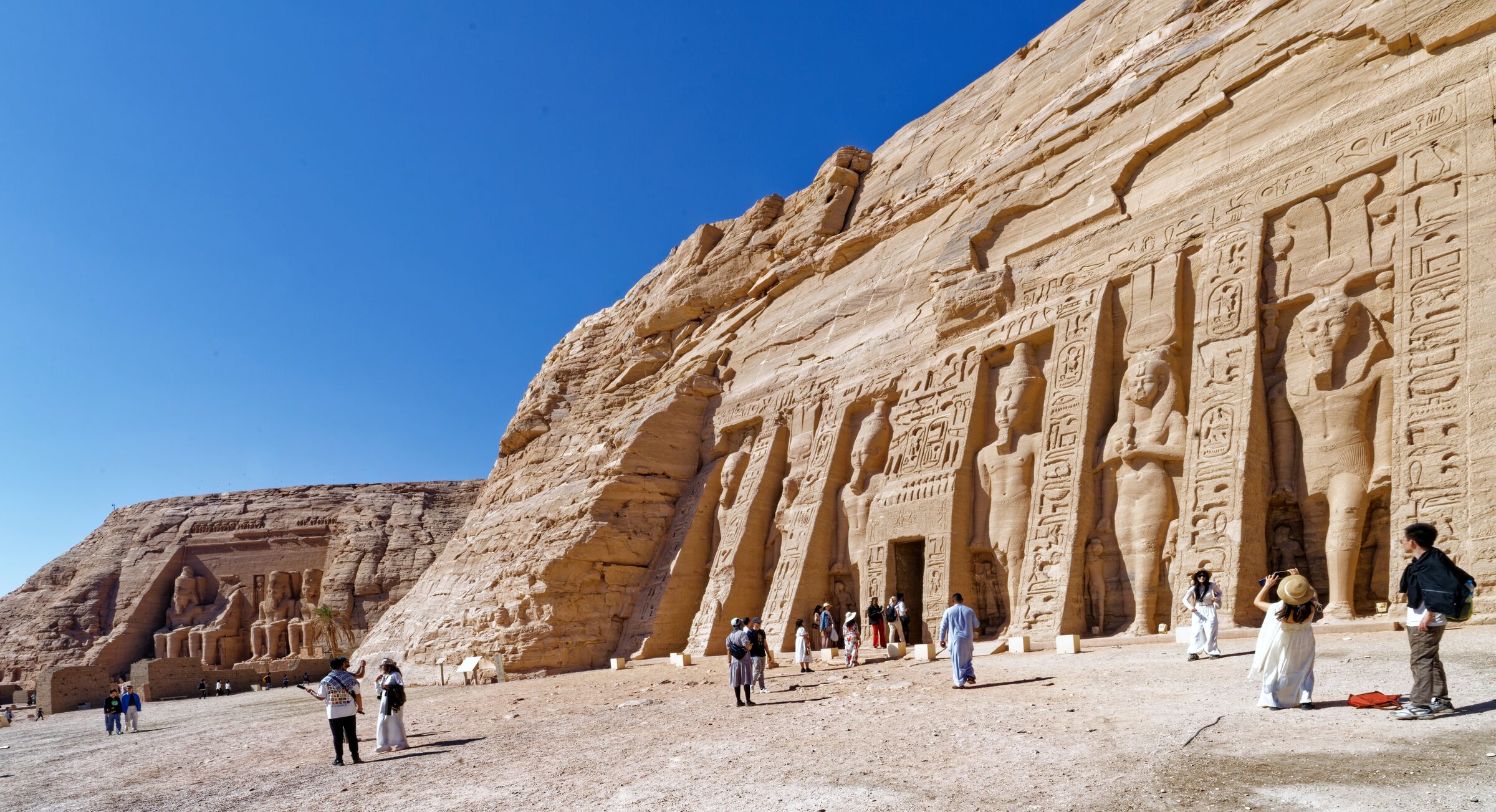 The smaller temple of Nefertari at Abu Simbel