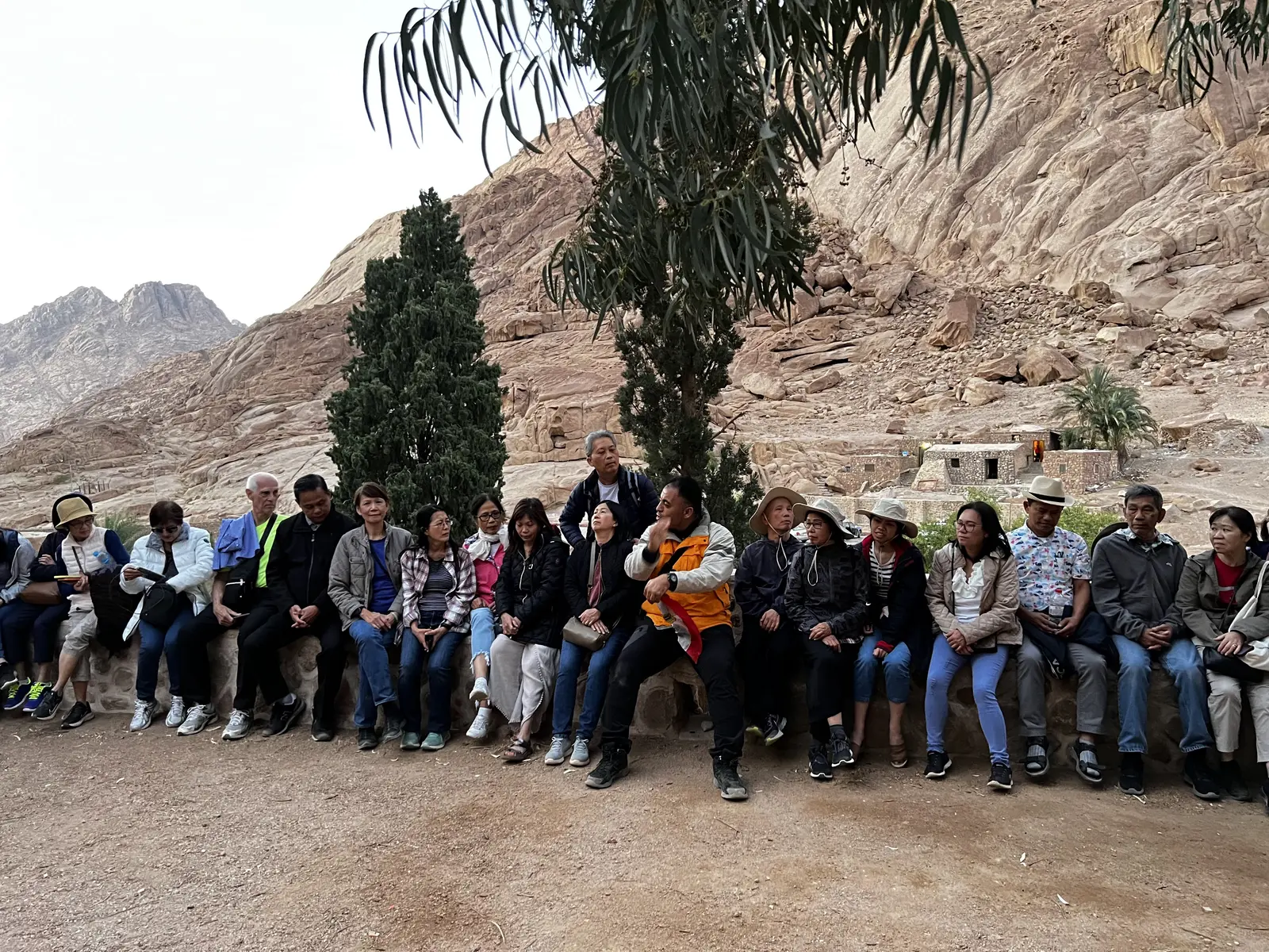 Atenara guests taking a rest near Saint Catherine in Sinai