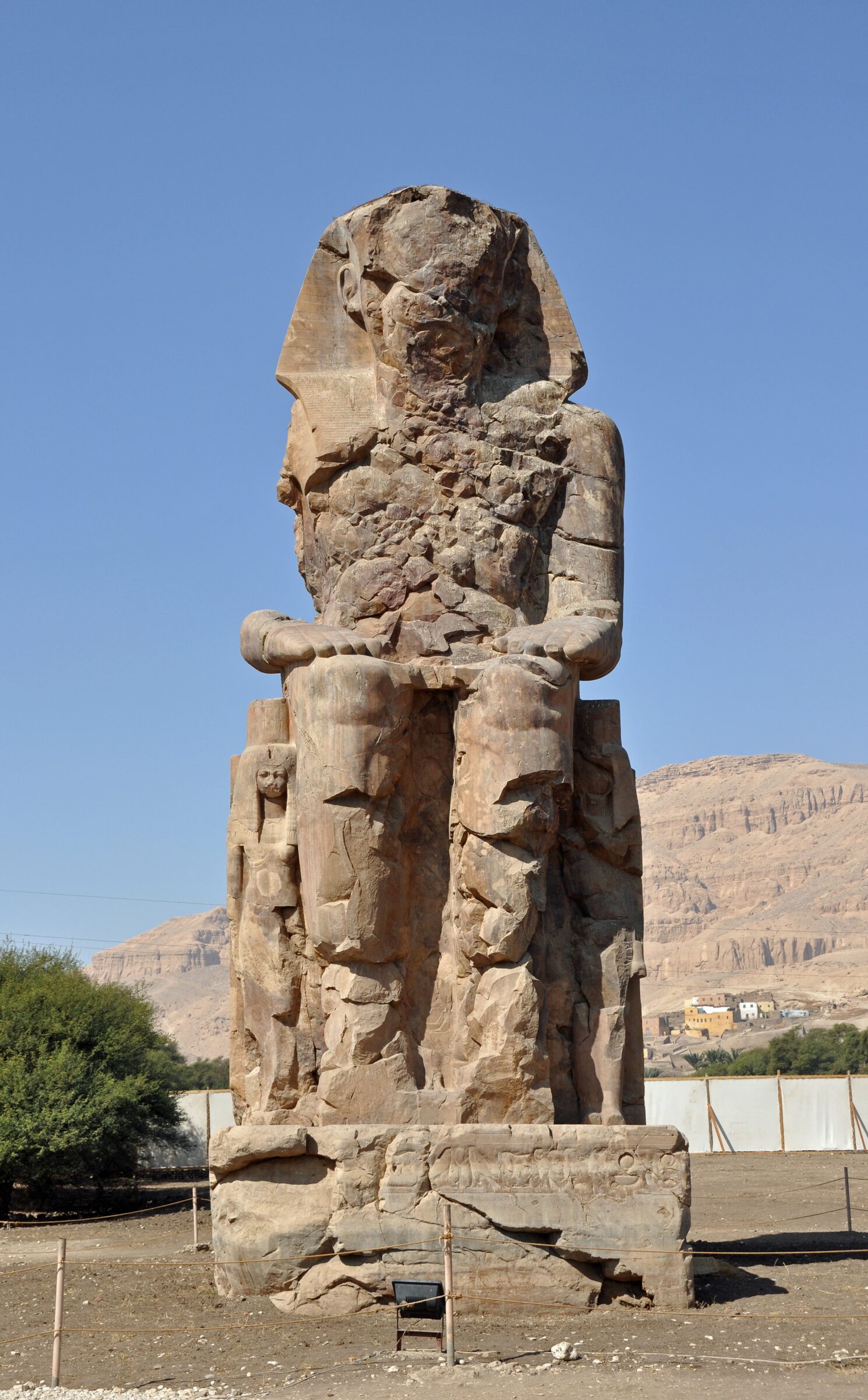 The Colossi of Memnon on the Theban West Bank