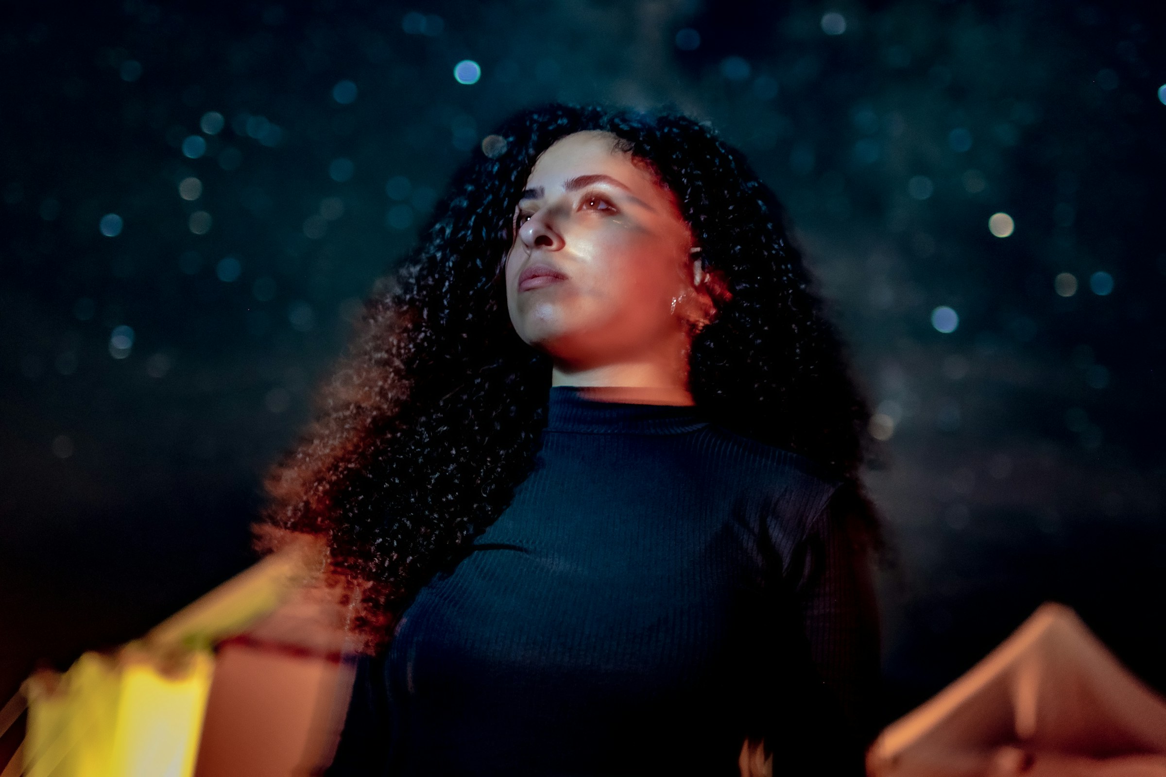 A star-filled desert night sky in the Fayoum