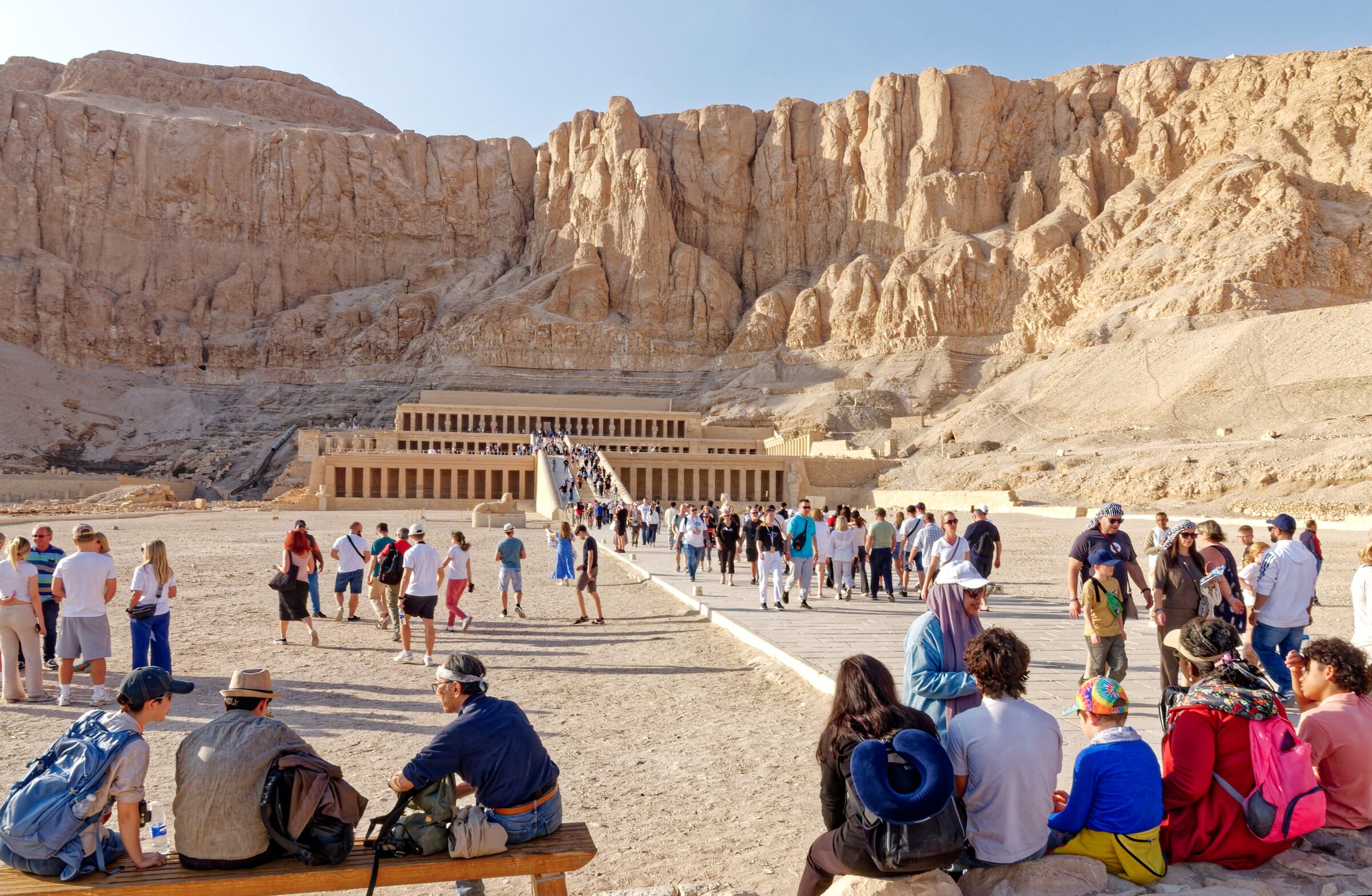 The terraced mortuary temple of Hatshepsut at Deir el-Bahari