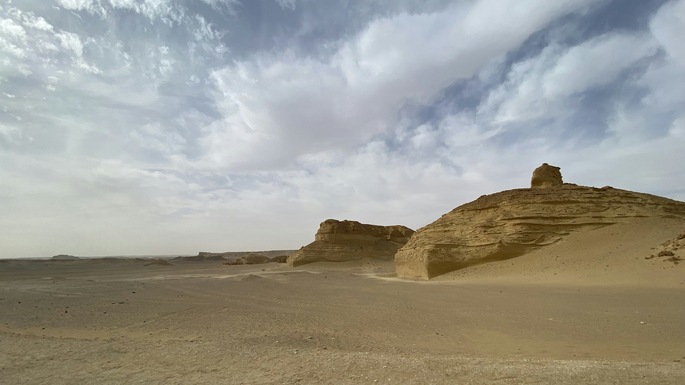 Desert rock formations in the Fayoum
