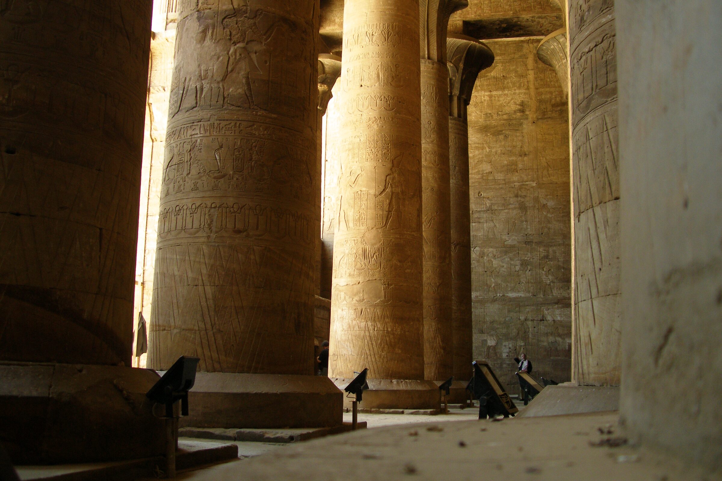 Colonnaded court of the Temple of Horus at Edfu