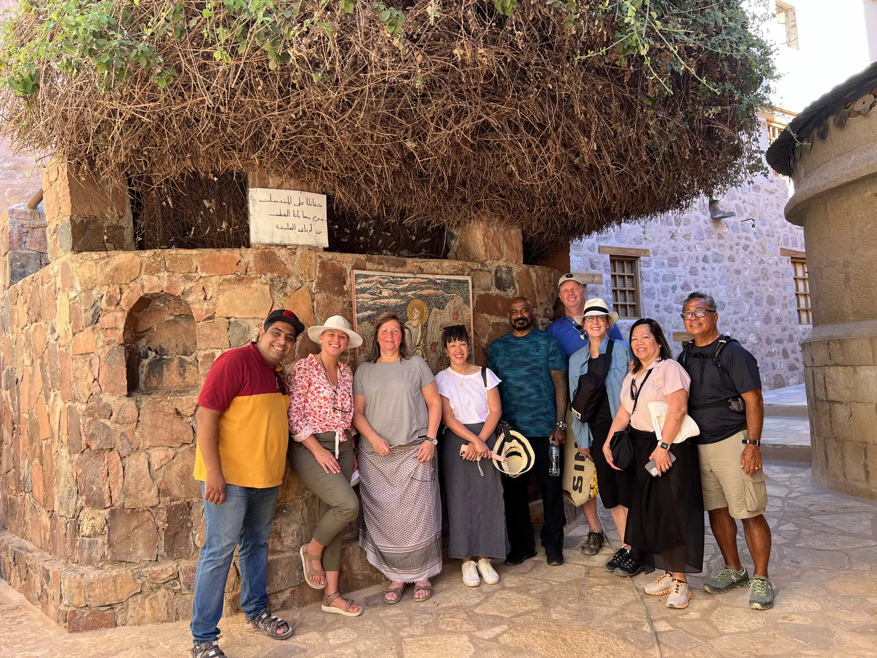 Aladdin Mohammed with Atenara guests at Saint Catherine in Sinai